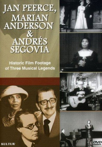 Jan Peerce, Marian Anderson & Andres Segovia poster