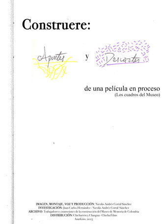 Construere: apuntes y descartes de una pel&iacute;cula en proceso (1970)