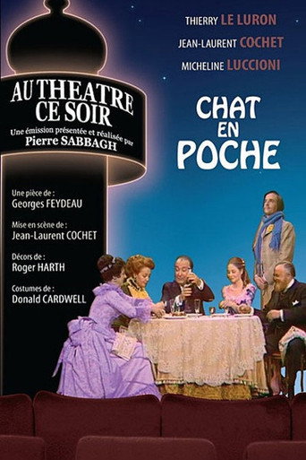 Le chat en poche poster