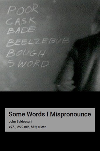 Poster film Some Words I Mispronounce