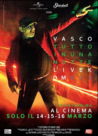 Vasco Rossi, Tutto In Una Notte. Live Kom 015 poster