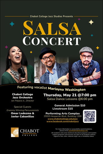 Chabot Salsa Concert featuring Marlayna Washington