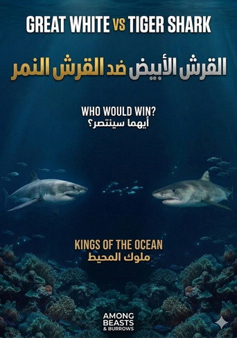 القرش الأبيض ضد القرش النمر