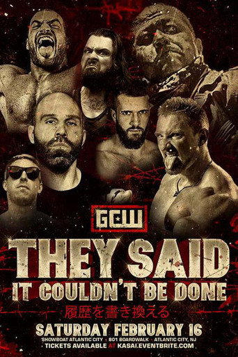 GCW They Said It Couldn't Be Done (2019)