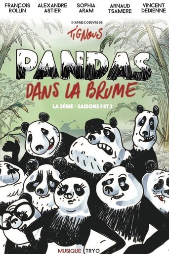 Pandas dans la brume