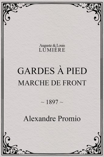 Gardes à pied : marche de front (1897)