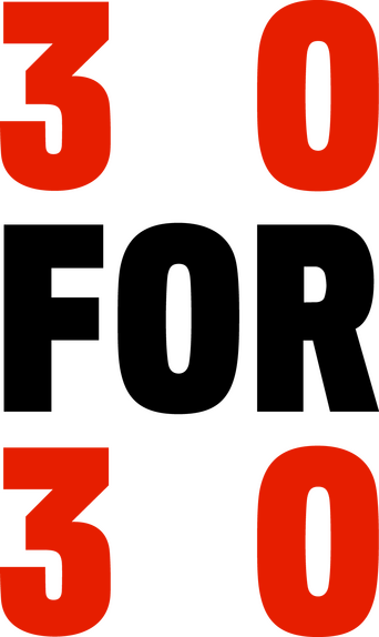30 for 30 logo