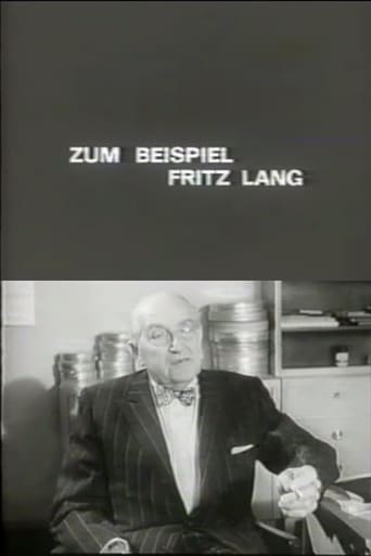 Poster för For Example Fritz Lang