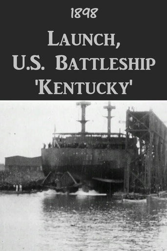 Launch, U.S. Battleship 'Kentucky' (1898)