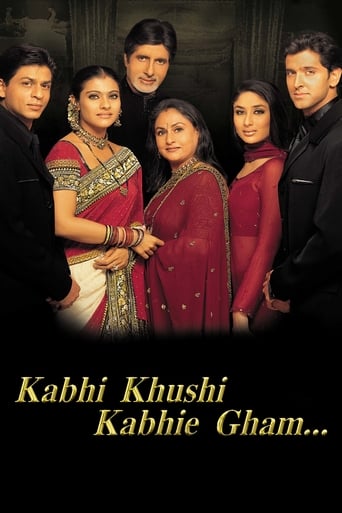 Movie poster: Kabhi Khushi Kabhie Gham (2001) ฟ้ามิอาจกั้นรัก