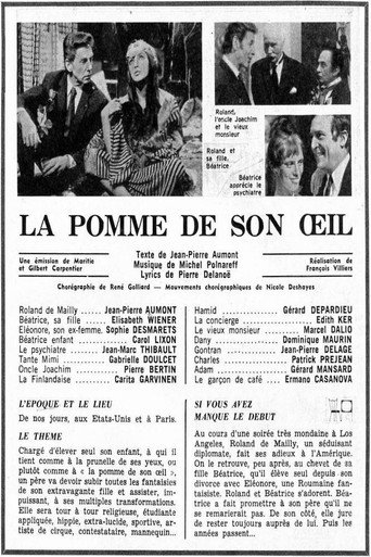 La pomme de son oeil