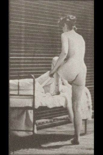 Woman Getting Into Bed poster