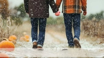 #4 Snow Falling on Pumpkins