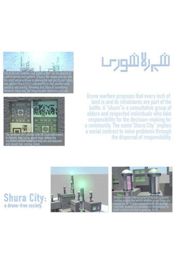 Shura City: A Proposal for Anti-Drone Architecture poster