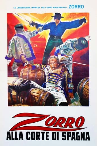 Poster för Zorro vid spanska hovet