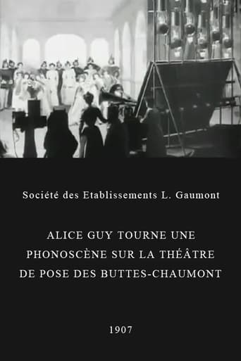 Poster för Alice Guy Films a 'Phonoscène' in the Studio at Buttes-Chaumont, Paris
