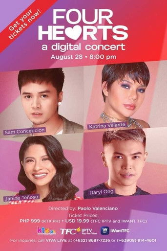 Four Hearts: A Digital Concert poster