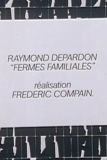 Cartell de Raymond Depardon: Fermes familiales