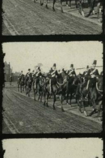 The 13th Hussars on the march through Dublin streets (1897)