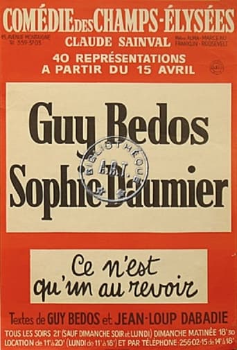 Guy Bedos & Sophie Daumier - Ce n'est qu'un au revoir en streaming 
