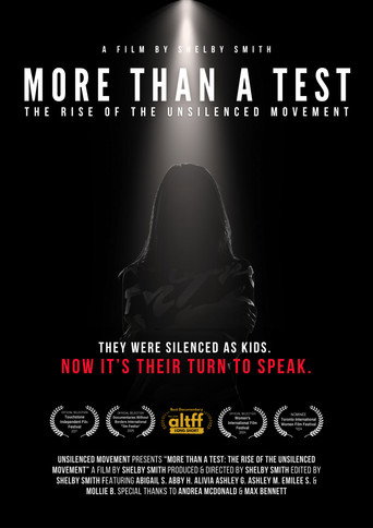 Cartell de More Than a Test: The Rise of the Unsilenced Movement