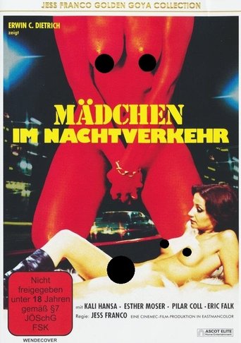 Mädchen im Nachtverkehr