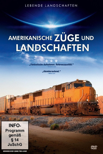Amerikanische Züge und Landschaften poster
