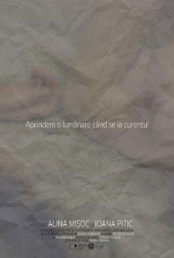 Cartell de Aprindem o lumanare cand se ia curentu