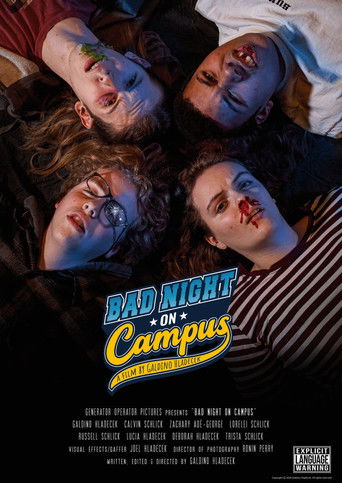 Cartell de Bad Night on Campus