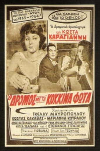 Poster of The road with red lights