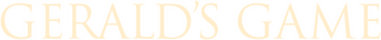 Gerald's Game logo