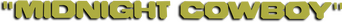 Midnight Cowboy logo