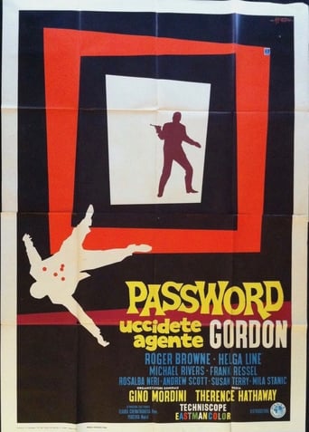 Poster för Password: Uccidete agente Gordon