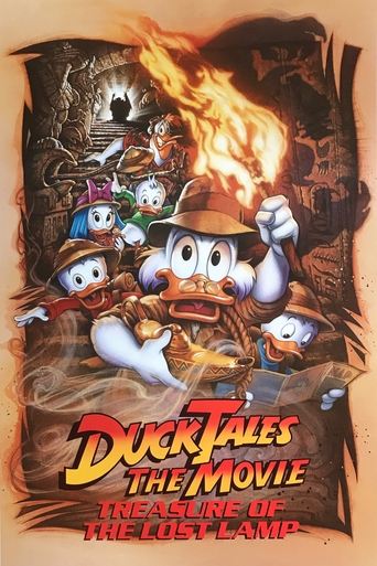 Movie poster: Ducktales The Movie Treasure Of The Lost Lamp (1990) ตำนานเป็ด ตอน ตะเกียงวิเศษกับขุมทรัพย์มหัศจรรย์