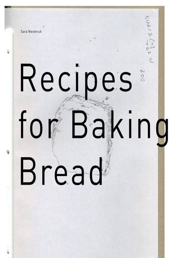 Recipes for Baking Bread poster