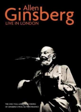 Allen Ginsberg Live in London poster