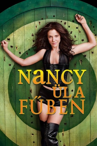 Poster of Nancy ül a fűben