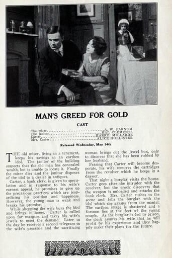Poster of Man's Greed for Gold