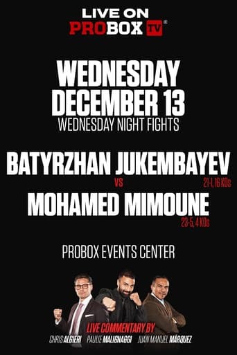 Poster of Batyrzhan Jukembayev vs. Mohamed Mimoune
