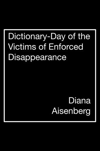 Diccionario-Día del Detenido-Desaparecido poster