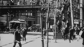 #1 Passengers Descending from the Brooklyn Bridge