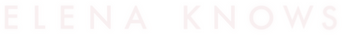 Elena Knows logo