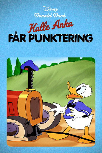 Kalle Anka får punktering affisch