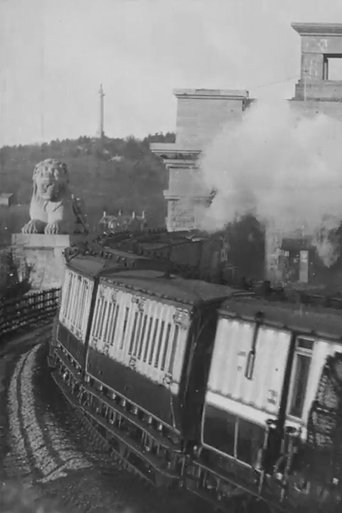 Menai Bridge, the Day Irish Mail from Euston Entering the Tubular Bridge Over the Menai Straits