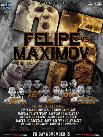Urijah Faber A1 Combat 25: Felipe vs. Maximov poster