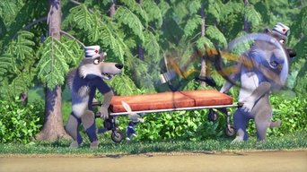 Cena de Corrida na Floresta