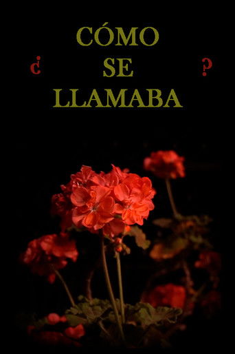 ¿Cómo se llamaba? poster