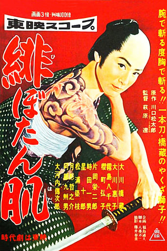 Poster of Red peonies on the skin