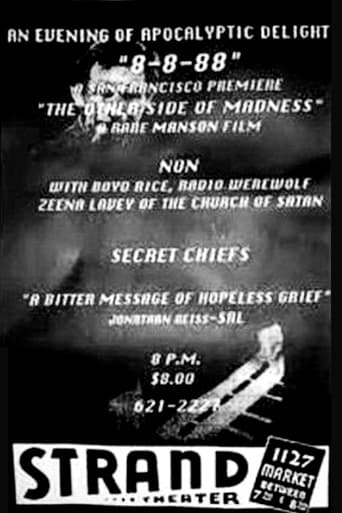Poster för 8-8-88 Church of Satan Mansonite Rally