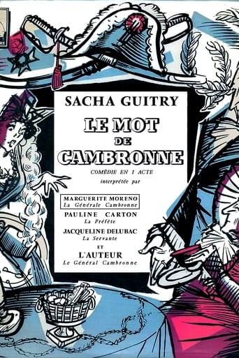 Poster of Le Mot de Cambronne